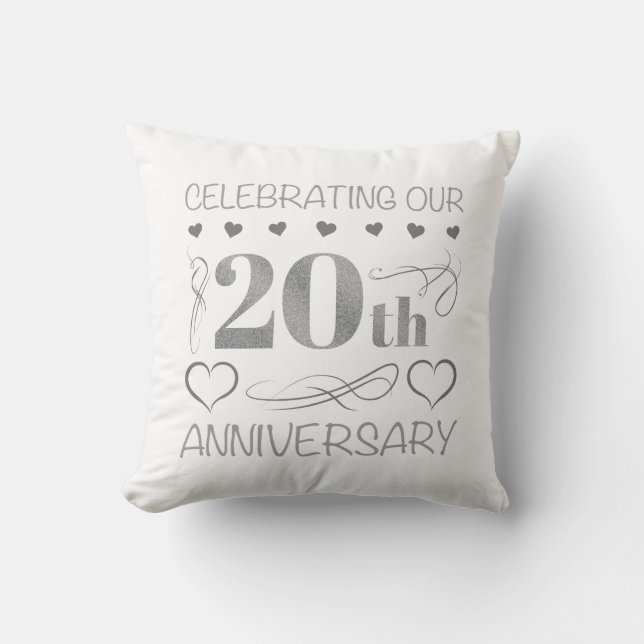 Vi firar vår 20-årsjubileum kudde (Framsida)