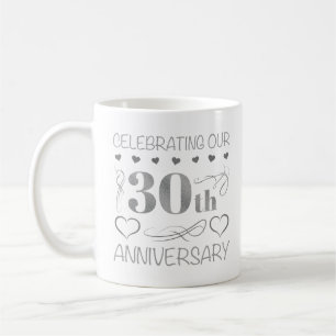 Vi firar vår 30-årsdag kaffemugg