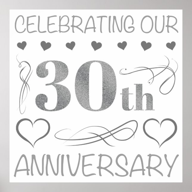 Vi firar vår 30-årsdag poster (Framsidan)