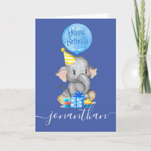 Vi firar vår lilla elefants första födelsedag kort