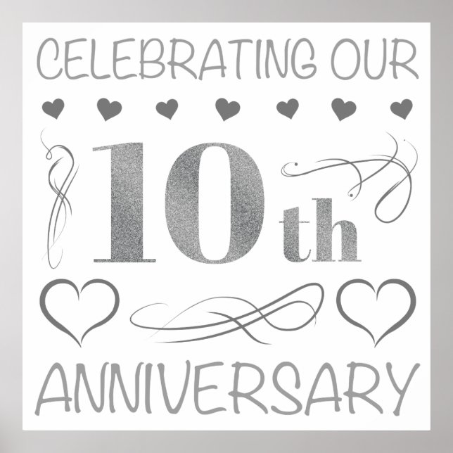 Vi firar vår tioårsdag poster (Framsidan)
