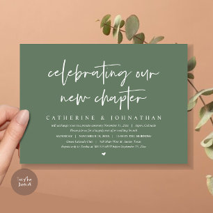 Vi firar vårt nya kapitel, Elopement Brunch Inbjudningar