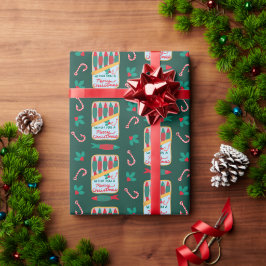 Vi fiskar en glad jul rolig sardinburk presentpapper