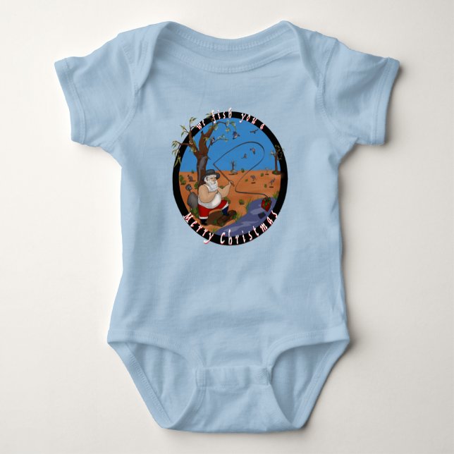 Vi fiskar en God jul - Aussie T Shirt (Framsida)