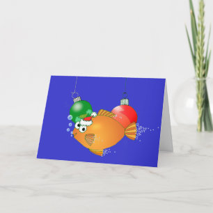 Vi fiskar en God jul! Helgkort