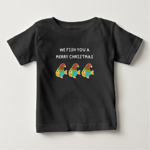 VI FISKAR ETT GLAD JUL - Söt fiskpunschT-Shi T Shirt