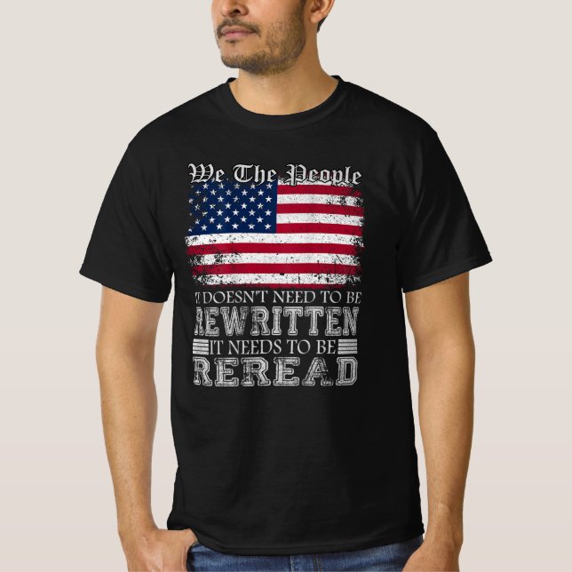 Vi Flagga People behöver inte skrivas om T Shirt (Framsida)