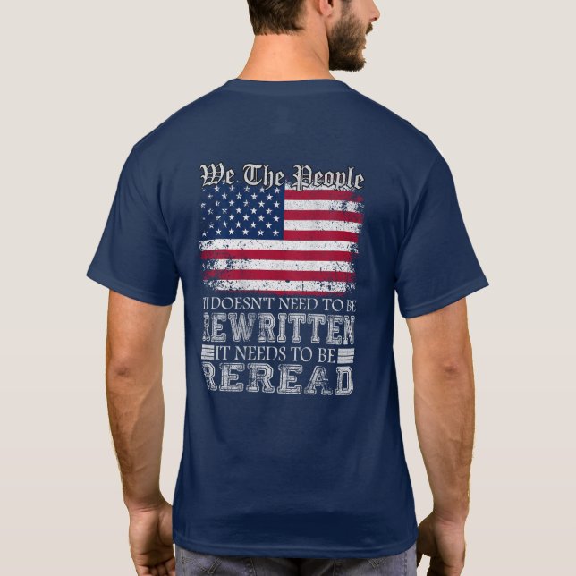 Vi Flagga People behöver inte skrivas om T Shirt (Baksida)