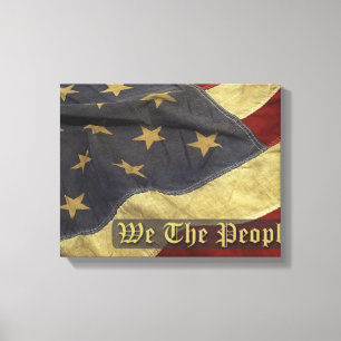 Vi Flagga People Wrapped Canvas