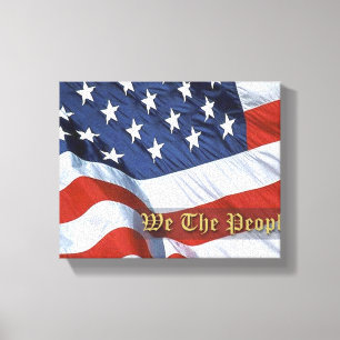 Vi Flagga People Wrapped Canvas