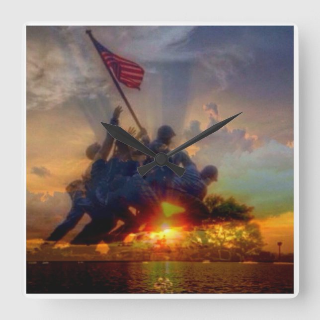 vi flottor tar tid på fyrkantig klocka (Framsida)