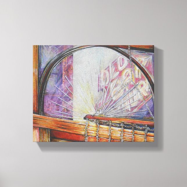 Vi flyger alla flera gånger runt samma ljus. canvastryck (Framsida)