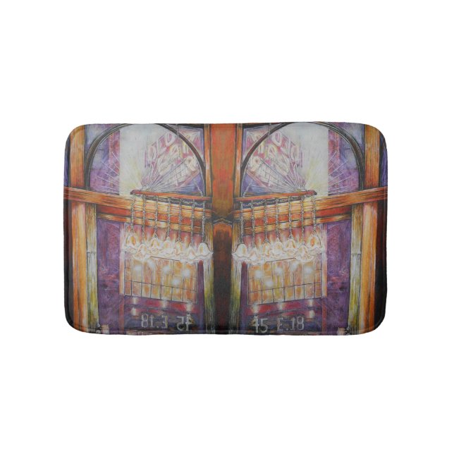 Vi flyger alla månar runt samma ljus. badrumsmatta (Framsidan)