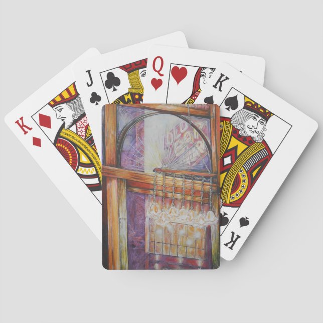 Vi flyger alla månar runt samma ljus. casinokort (Baksidan)