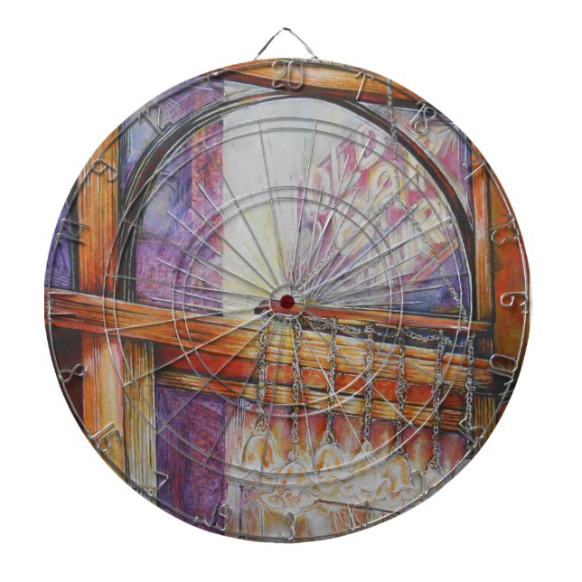 Vi flyger alla månar runt samma ljus. darttavla (Framsidan)