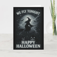 Vi flyger ikväll Platinum/Black Halloween-kort