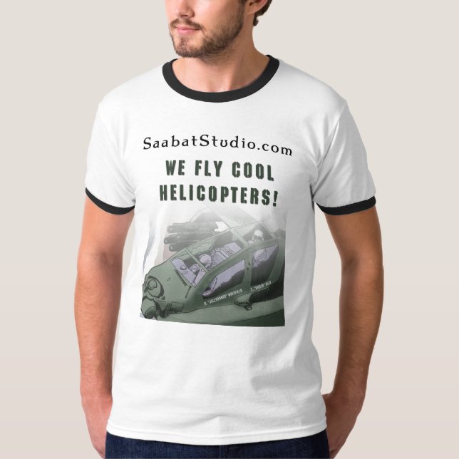 Vi flyger kalla helikoptrar tee shirt (Framsida)