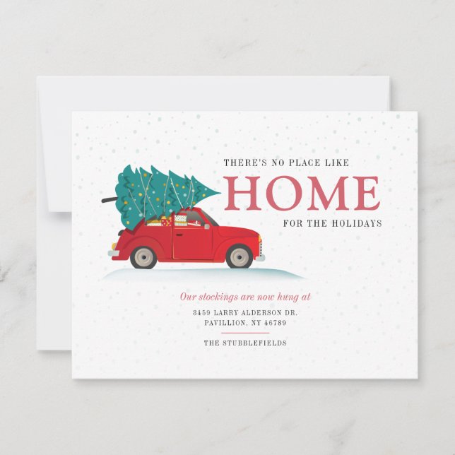 Vi Flyttade Jul Semester Flytt Meddelande (Framsida)