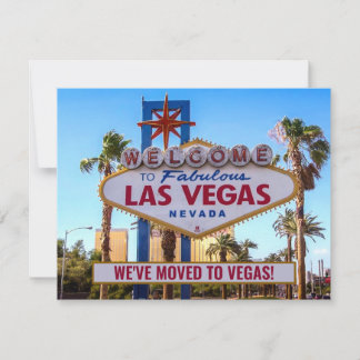 Vi flyttade till Las Vegas Nya Hem Meddelande