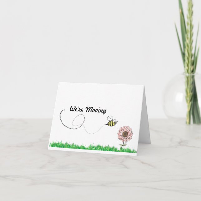 Vi flyttar honungbiet meddelande (Framsida)