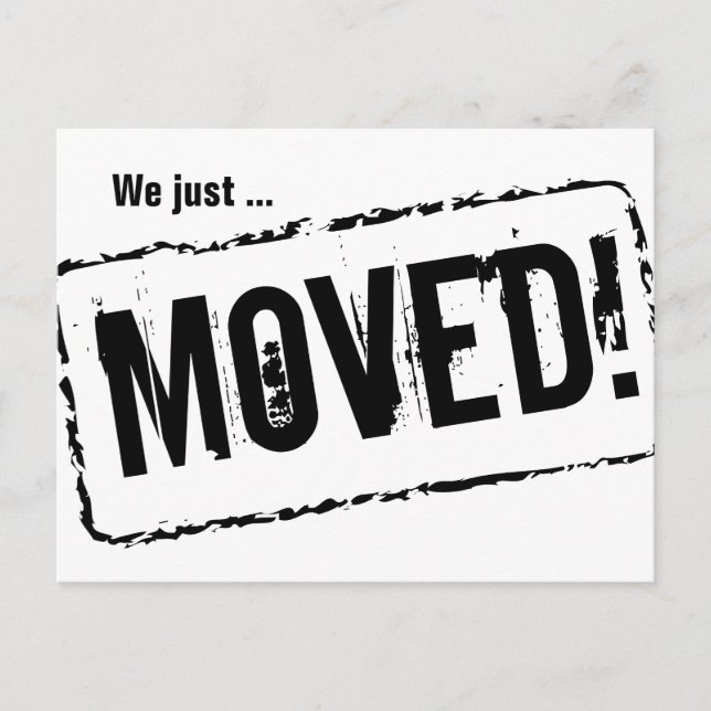 Vi flyttat bara vykort för nya hem (Framsida)
