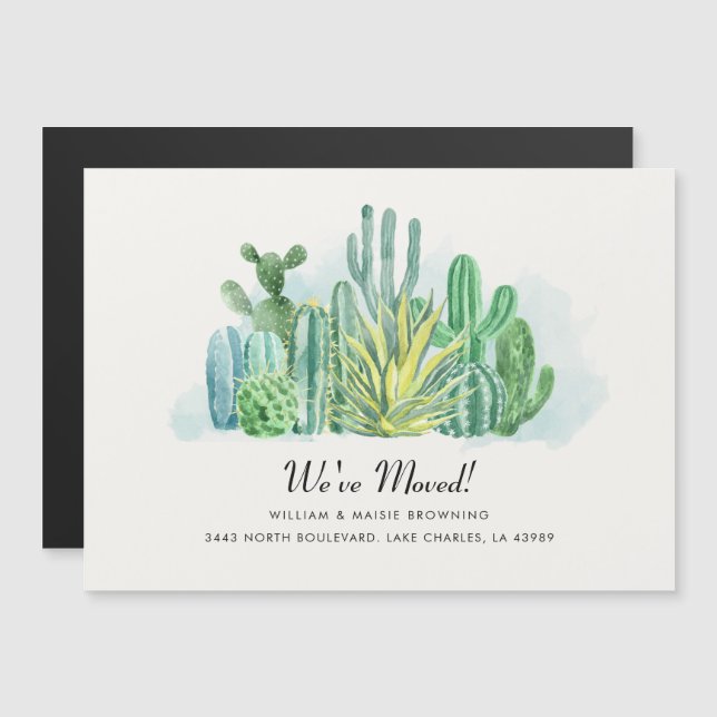 Vi Flyttat en ändring av meddelandet om Flytta i A (Fram/baksida)