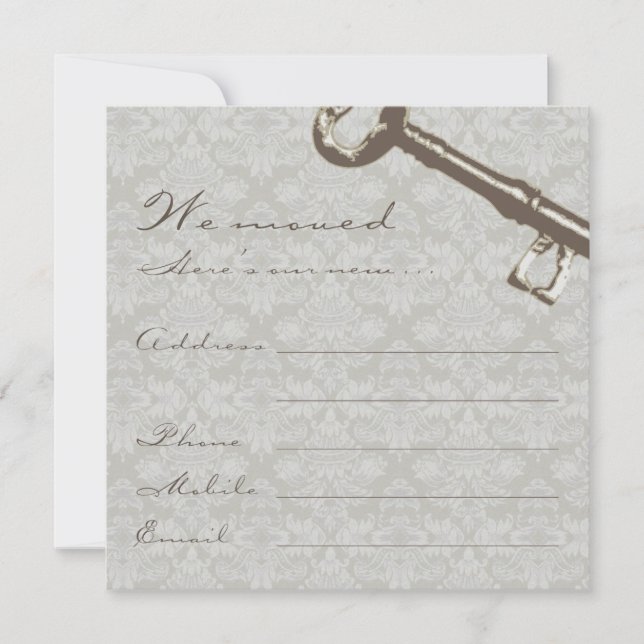 Vi Flyttat Flytta annons Meddelande (Framsida)