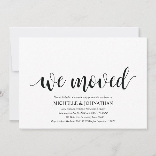 Vi flyttat inbjudningskort för Houseuppvärmningspa (Framsida)