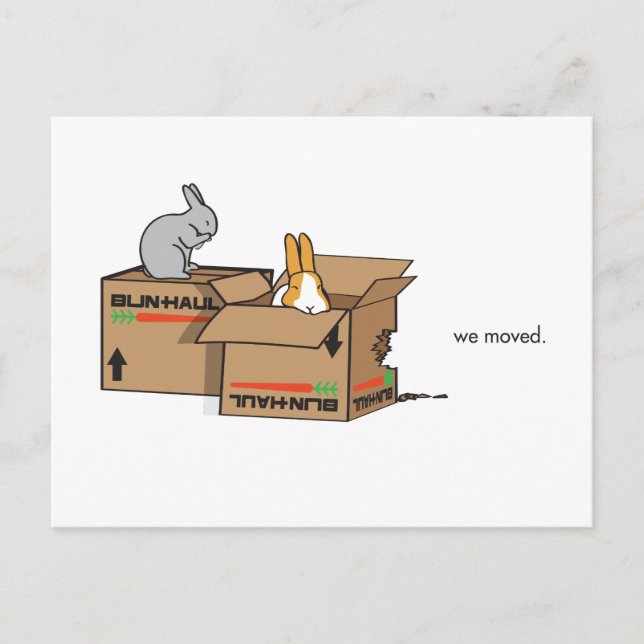 VI FLYTTAT MEDDELANDE VYKORT (Framsida)