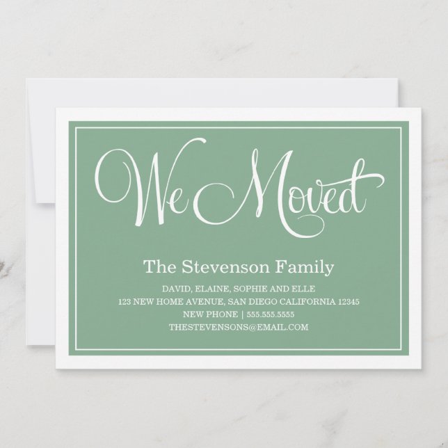 VI FLYTTAT | NYA ADRESS MEDDELANDEN (Framsida)