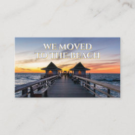 Vi Flyttat till Beach Neapel Pier Florida Visitkort