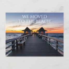 Vi Flyttat till Beach Neapel Pier Florida-vykort Vykort