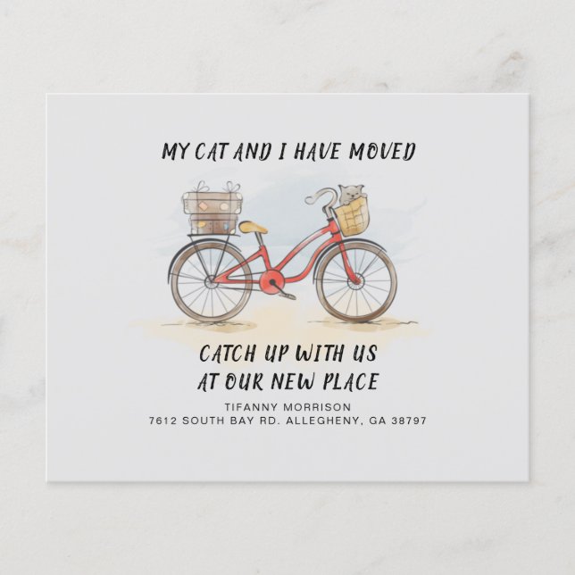 Vi Flyttat till ett Nytt adress meddelande (Framsida)