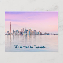 Vi Flyttat till Toronto Canada Skyline Photo Flytt Vykort