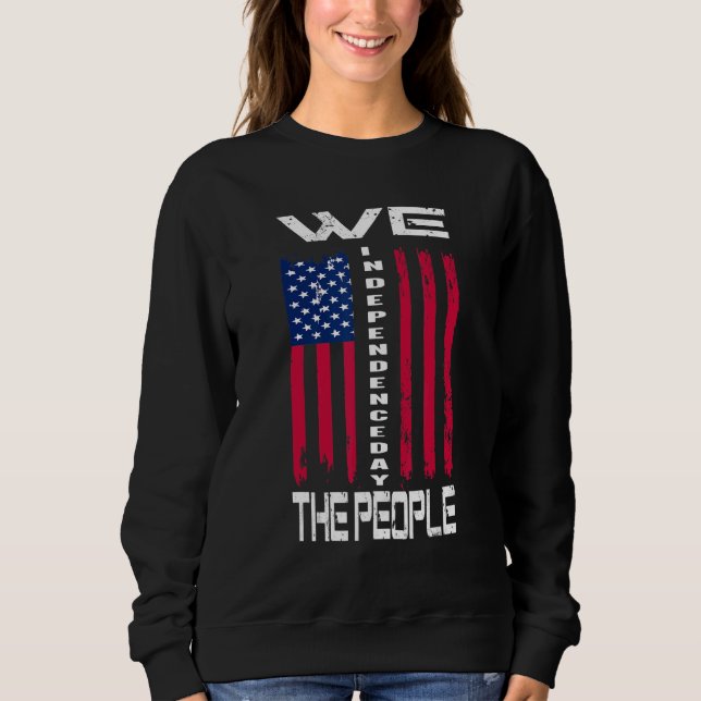 Vi folk 4:e juli i Fireworks T Shirt (Framsida)