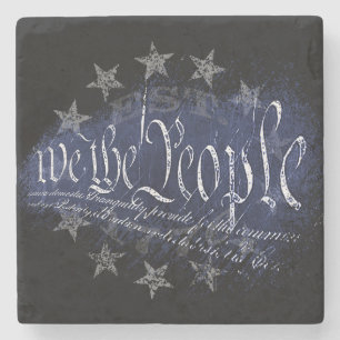 VI FOLKET 13 Star American Flagga 1776 Stenunderlägg