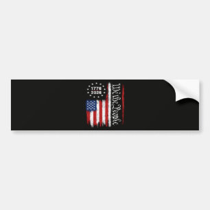 Vi Folket 1776 2026 Patriotisk Flagga Bildekal