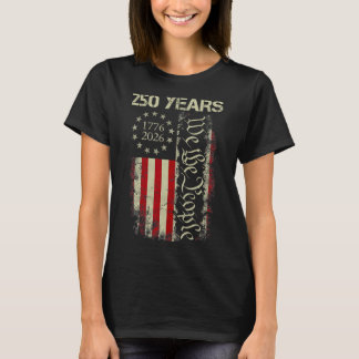 Vi Folket 250 År Amerika 1776-2026 250-års 4e T Shirt