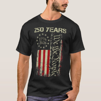 Vi Folket 250 År Amerika 1776-2026 250-årsjubileum T Shirt