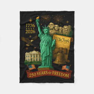 Vi Folket 250 År Av Frihet 1776-2026 250-årsjubile Fleecefilt