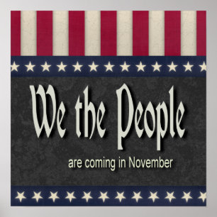 Vi folket är kommande i November Poster