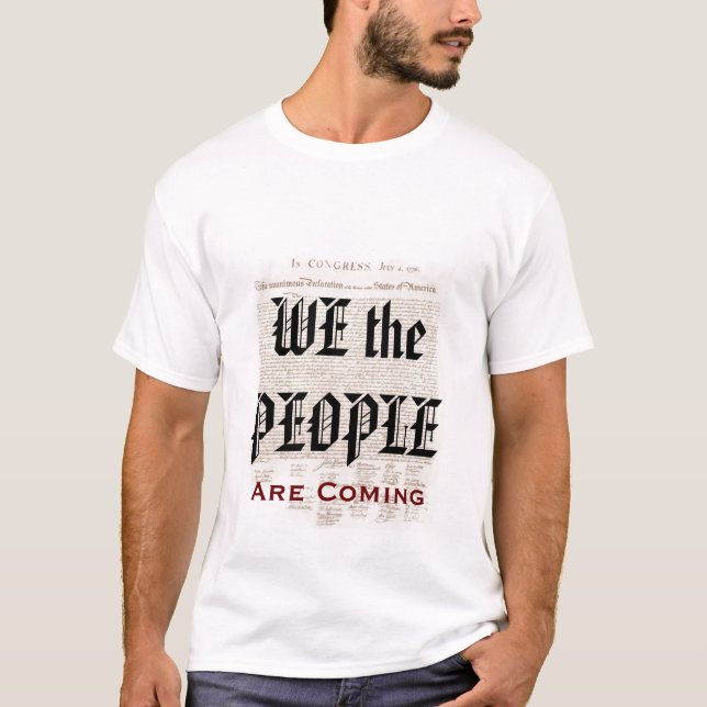 Vi folket är kommande i November Tee Shirt (Framsida)