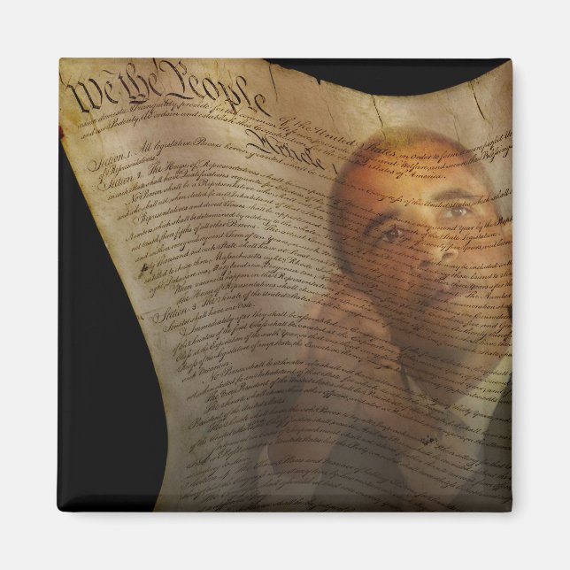 Vi folket... Barack Obama och konstitutionen Magnet (Framsidan)