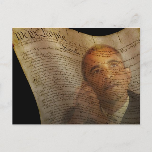 Vi folket... Barack Obama och konstitutionen Vykort (Framsida)