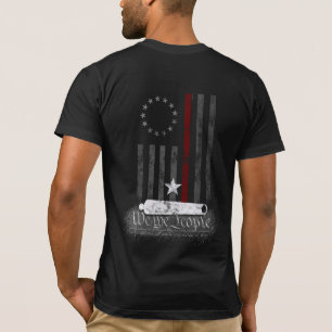 VI FOLKET BETSÄTTER RUNT REDLINE FÖR AMERIKANSK T SHIRT