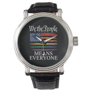 Vi Folket Betyder Alla HBTQ Stolthet Armbandsur