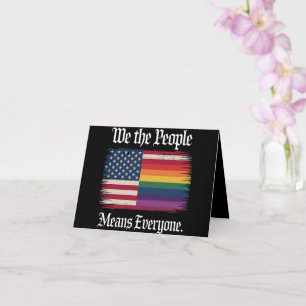 Vi Folket Betyder Alla USA Hbtq-Jämlikhet Kort