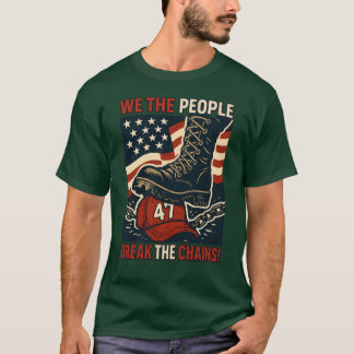 VI FOLKET BRYTER KEDJORNA T SHIRT