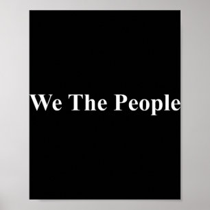 Vi Folket Förenta Staterna Demokrati Trump Protest Poster
