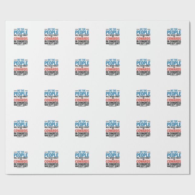 Vi Folket Glömmer Aldrig Figharna  Presentpapper (Platt)